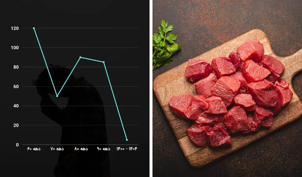 سقوط آزاد مصرف گوشت قرمز در ایران؛ چگونه با انتخابی هوشمندانه سهم پروتئین خانوار را حفظ کنیم؟