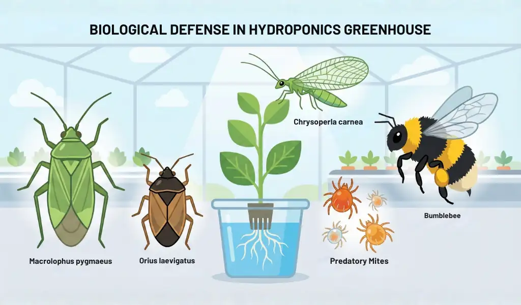 مدیریت هوشمند آفات در هیدروپونیک؛ استقرار ارتش بیولوژیک برای کشاورزی پایدار