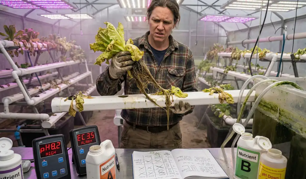 ۶ اشتباه رایج در گلخانه هیدروپونیک؛ چرا محصول شما رشد نمی‌کند؟