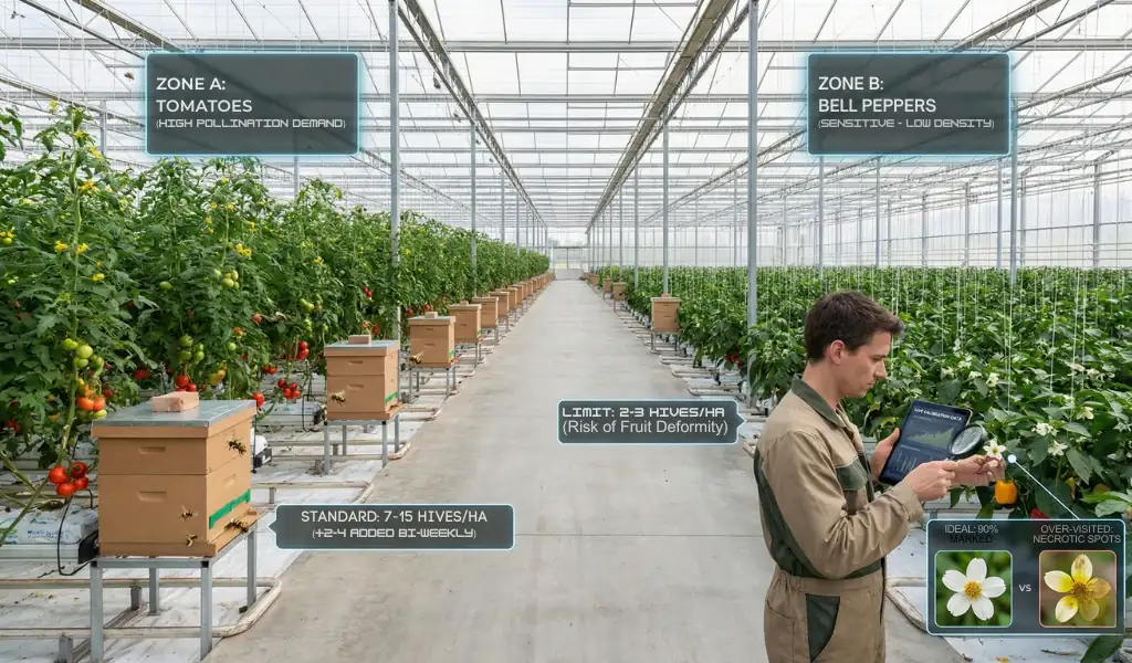 چه تعداد کندوی زنبور بامبل برای هر هکتار نیاز داریم؟