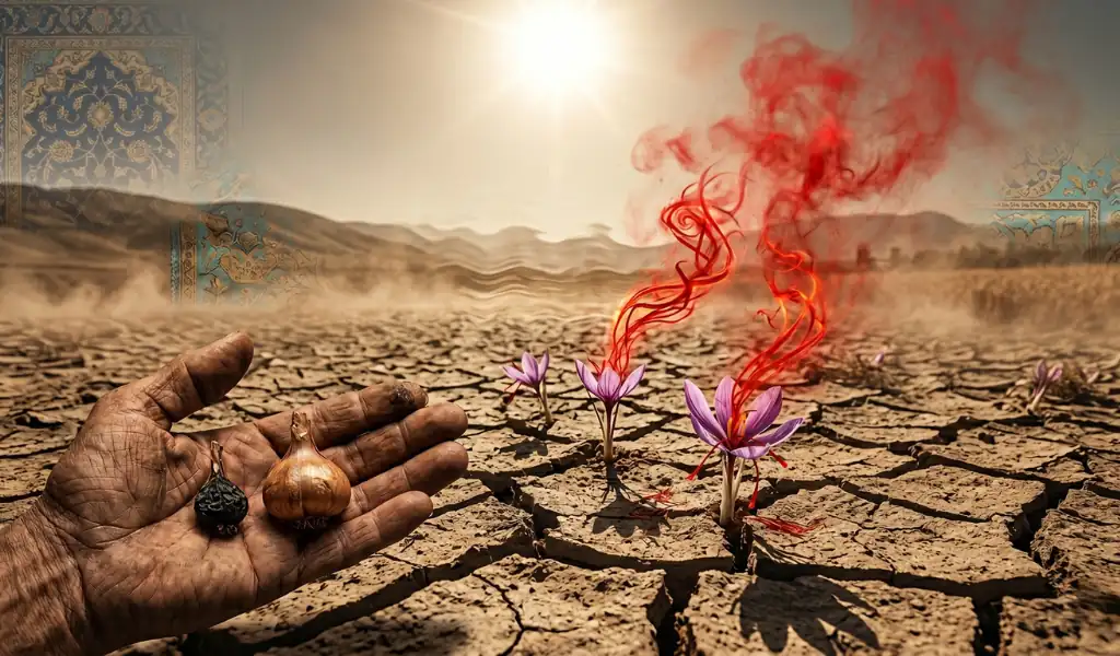 آینده تاریک طلای سبز و سرخ؛ پسته و زعفران در لبه پرتگاه