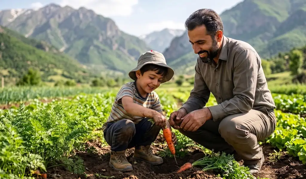 گردشگری کشاورزی برای خانواده‌ها و کودکان